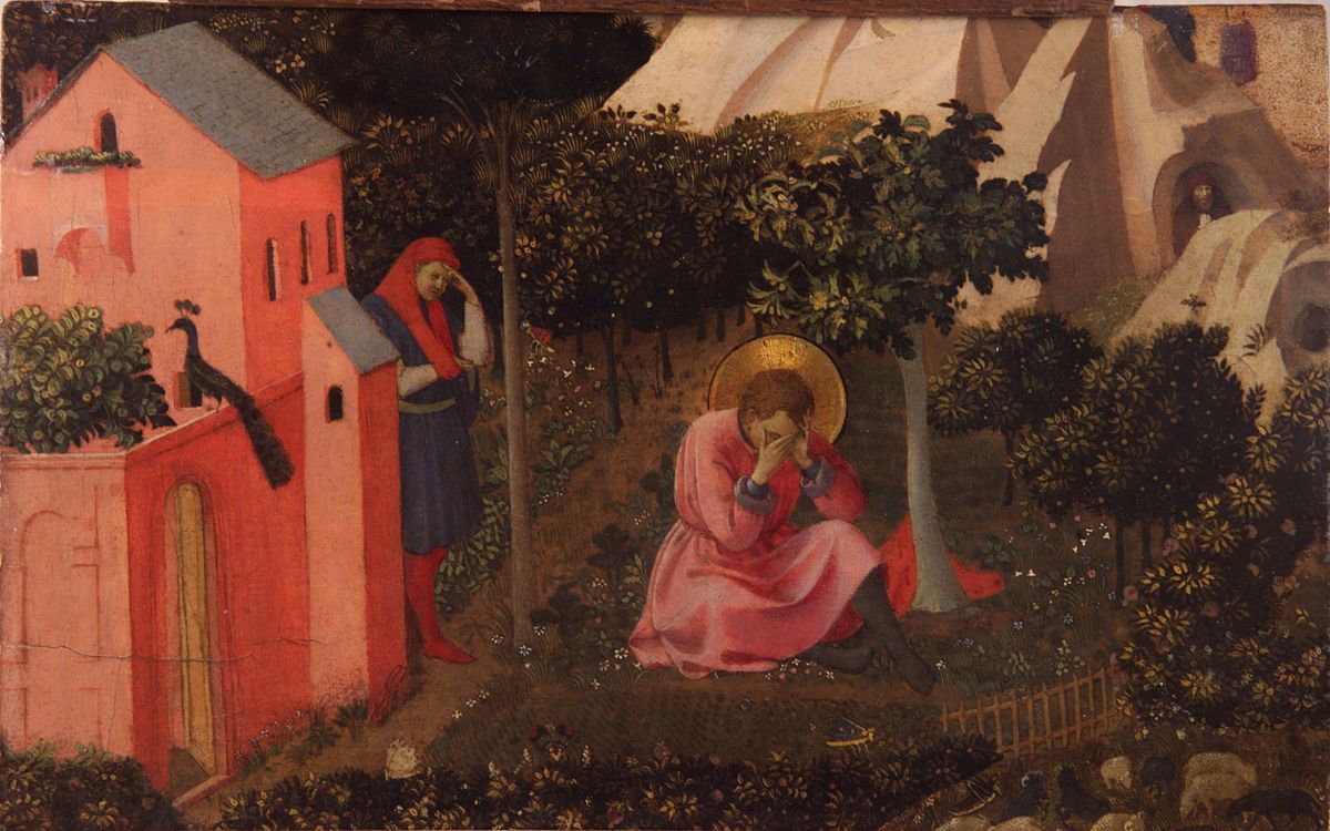 Augustinas. Šv. Augustino atsivertimas. Fra Angelico, between circa 1430 and circa 1435