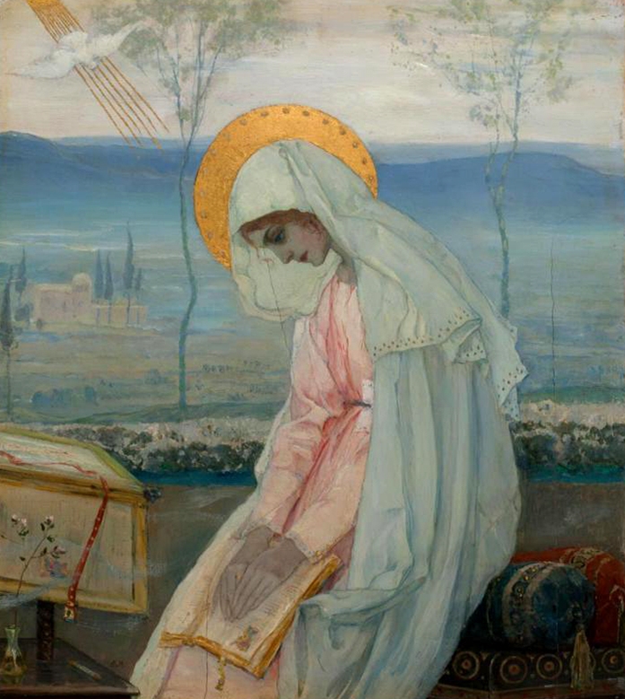 Apreiškimas Marijai. M. V. Nesterov (Нестеров Михаил Васильевич), 1898